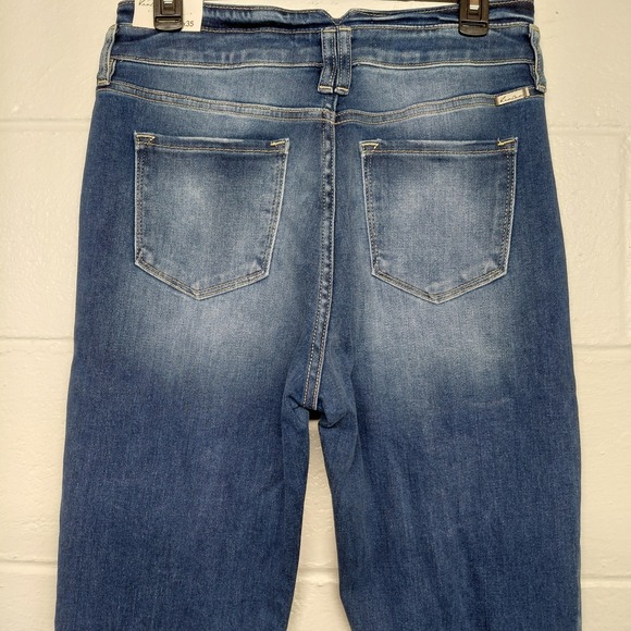 KanCan Jeans Women 29 Flare Button Fly High Rise Medium Wash Stretch Denim 29x34 - Picture 5 of 16